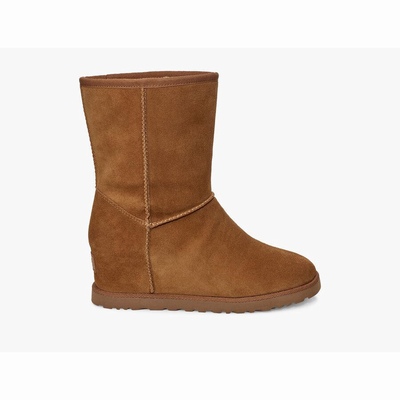 Botas UGG Classic Short Mulher Marrom | PT-XBJMZ